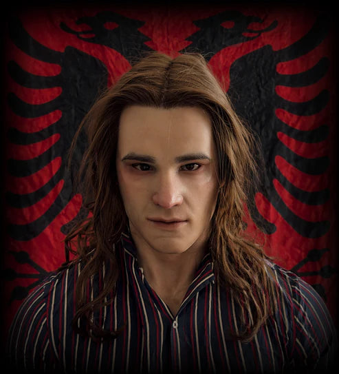 Ultra-Realistic Nordic Male Mask – Long Hair – 25 Years Old